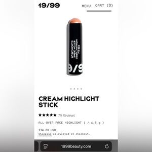 Nineteen Ninety Nine Cream Highlighter NEW